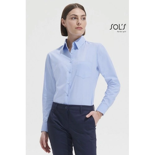 CAMISA MUJER POPELÍN MANGA LARGA SOL'S EXECUTIVE REF S16060